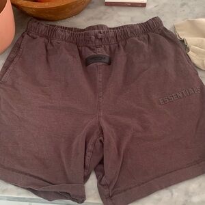 Essentials Men's Dark Brown Athletic Shorts